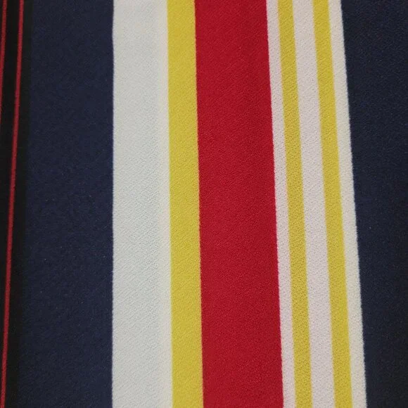 NWOT Liz Claiborne Skirt Women's Plus Size 1X Rainbow Stripe Retro Midi Comfort - Picture 4 of 9